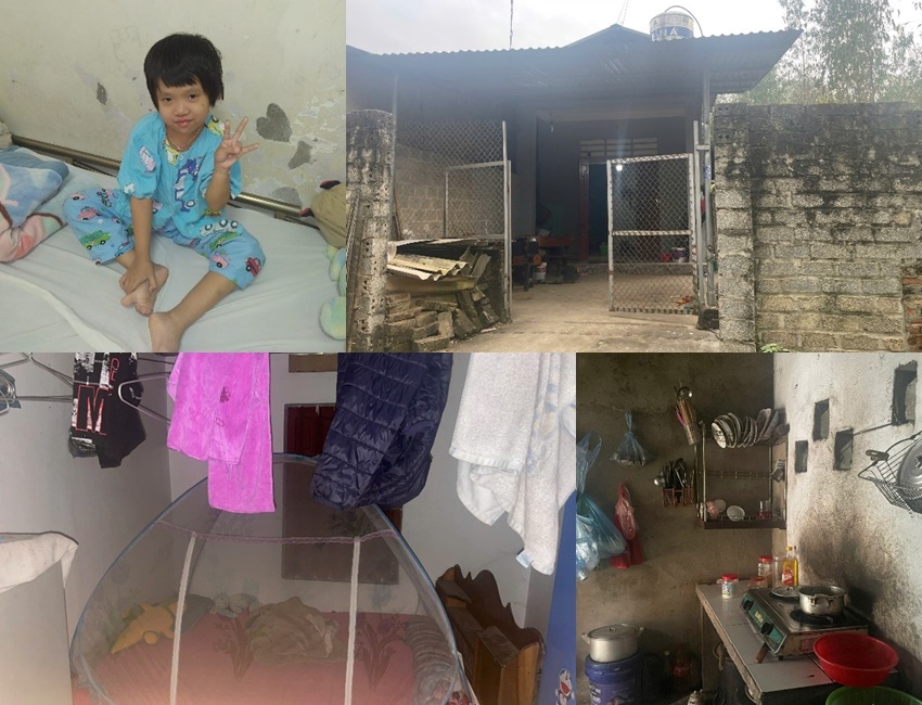 Ho&agrave;n cảnh gia đ&igrave;nh b&eacute; L. hết sức kh&oacute; khăn.